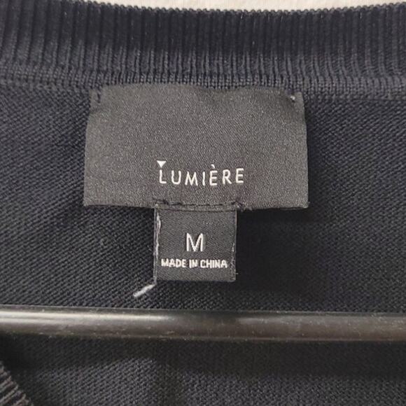 Lumiere Black Sweater Women's Medium - Picture 2 of 4